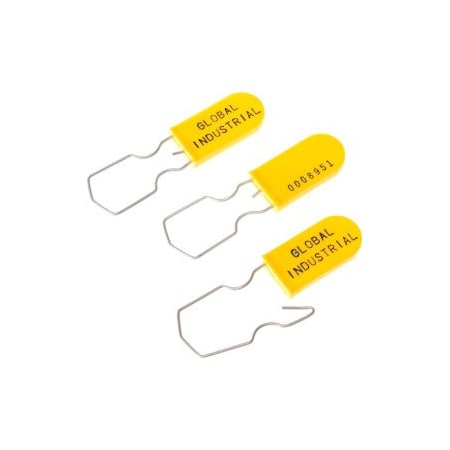 Cambridge Security Seals Padlock Seal With Wire Hasp Yellow 1000/Pack PAD00048